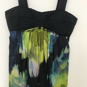 Corset Bra Patterned Tank Top